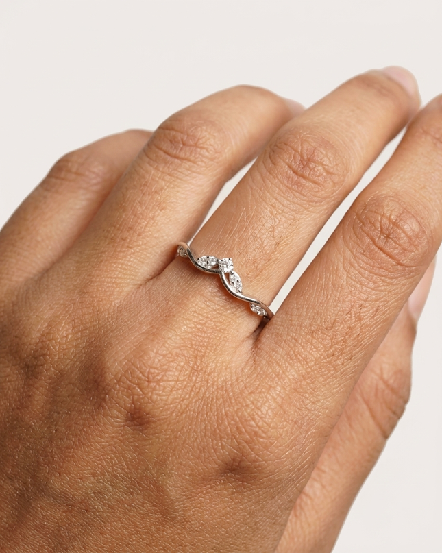 Moonveil Sterling Silver Ring