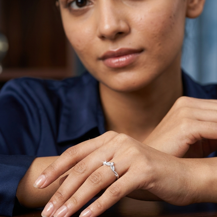 Moonveil Sterling Silver Ring