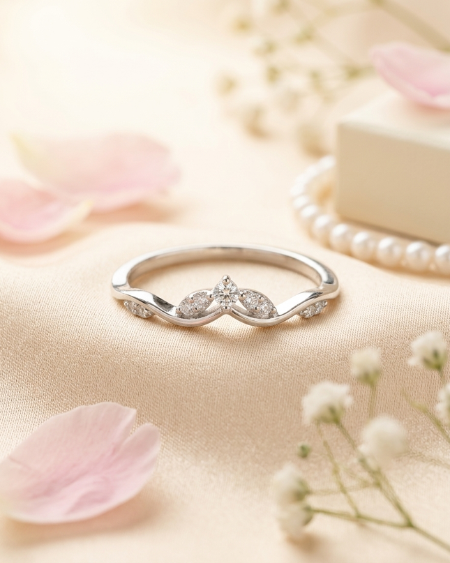 Moonveil Sterling Silver Ring