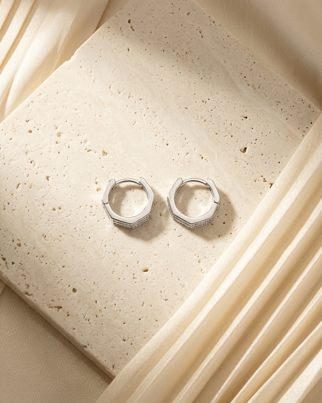 Starry Edge Hoops
