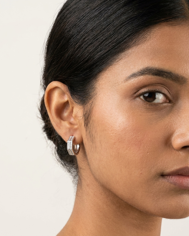 Starry Edge Hoops