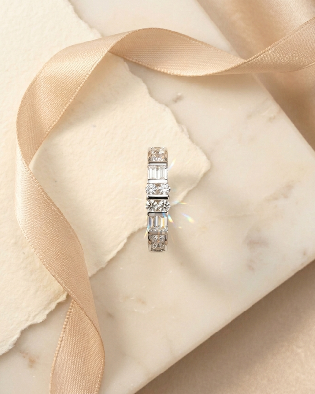 Celestia Spark Silver Ring