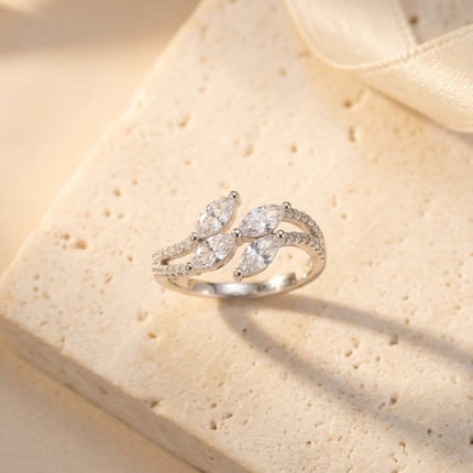 Luna Grace Silver Ring