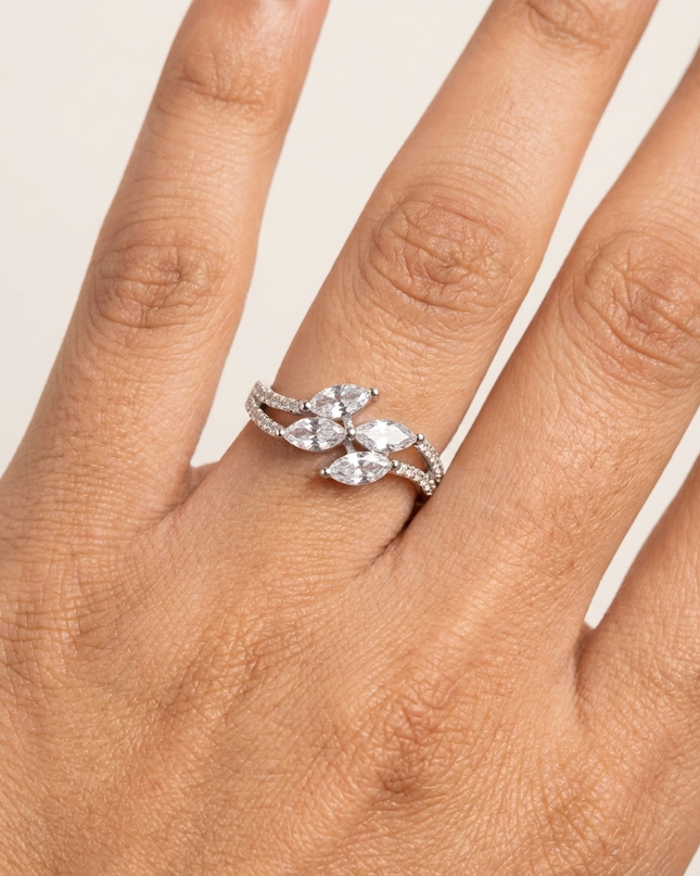 Luna Grace Silver Ring
