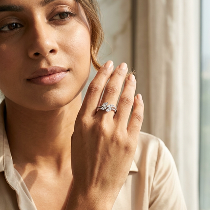 Luna Grace Silver Ring