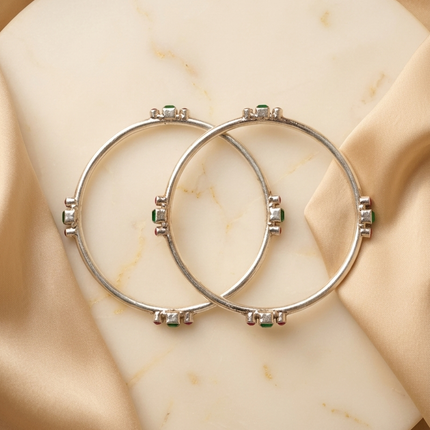 Vivah Silver Bangles