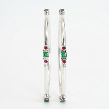 Vivah Silver Bangles