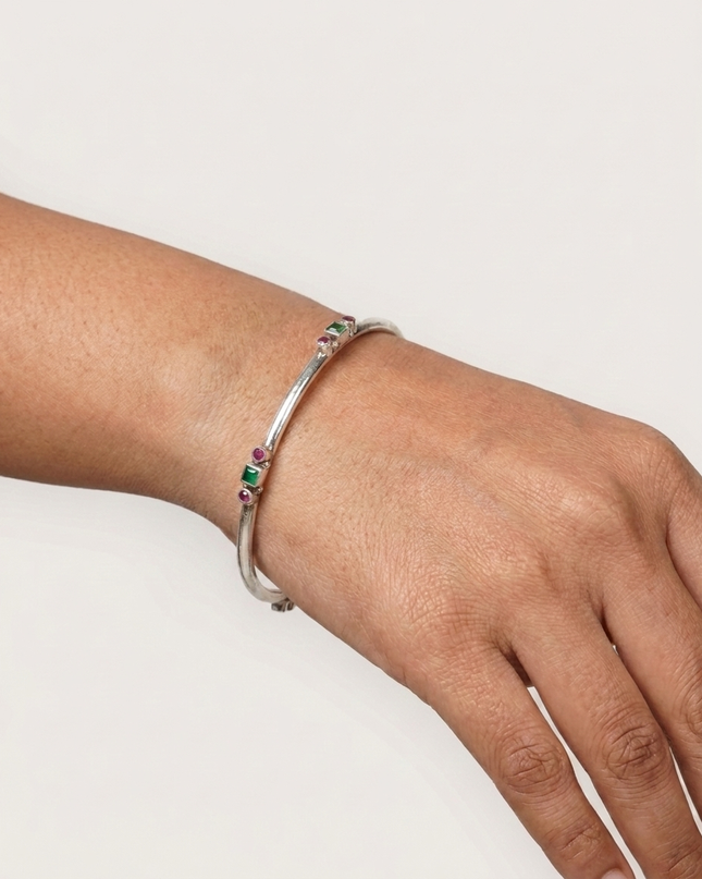 Vivah Silver Bangles