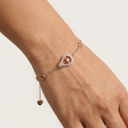Rose Gold Plated Silver Bracelet Design Elegance