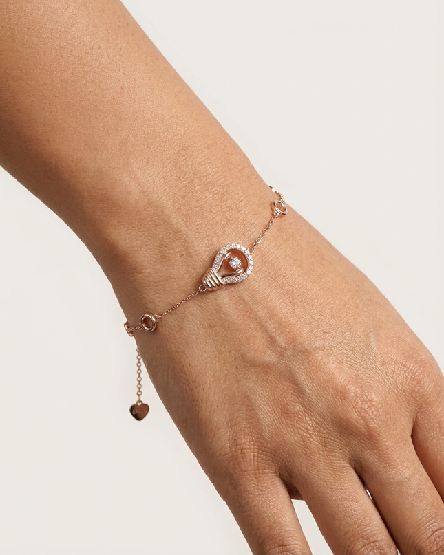 Rose Gold Plated Silver Bracelet Design Elegance