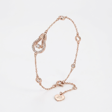 Rose Gold Plated Silver Bracelet Design Elegance