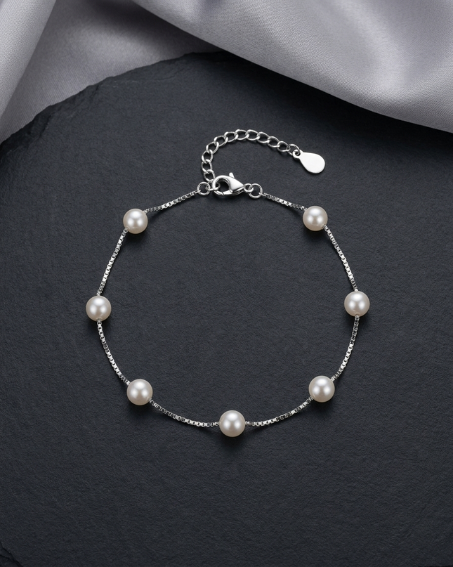 Starlight Grace 925 Sterling Silver Bracelet for Women