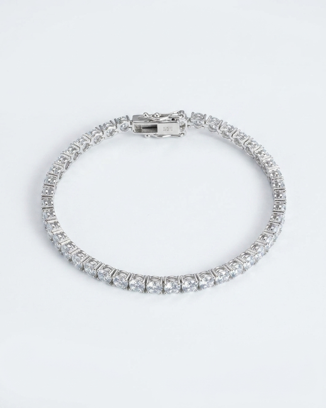 Luna Heart Charm 925 Sterling Silver Bracelet for Women