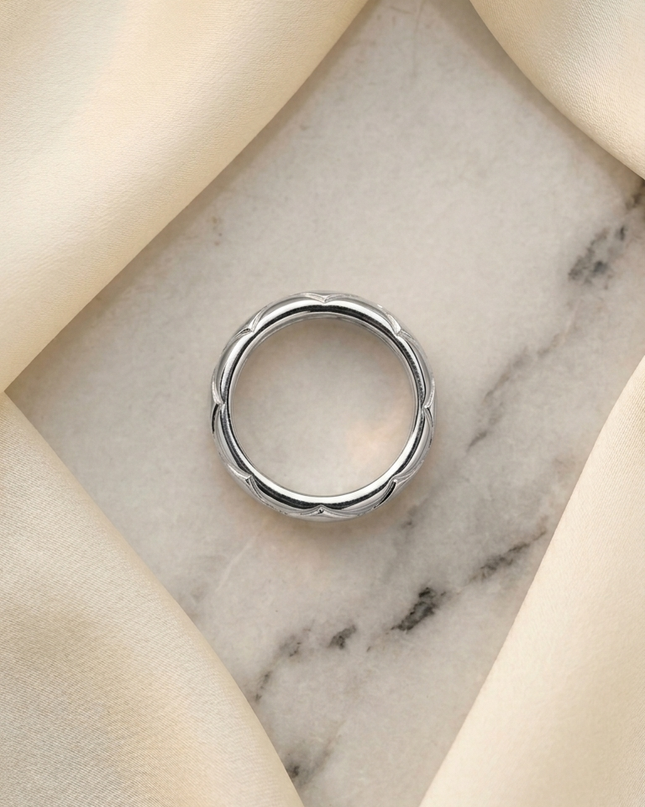 EdgeLine Silver Band