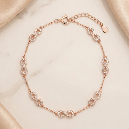 Neerja Infinity Silver 925 Bracelet