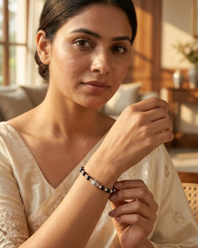 The Silver Mangalsutra Bracelet