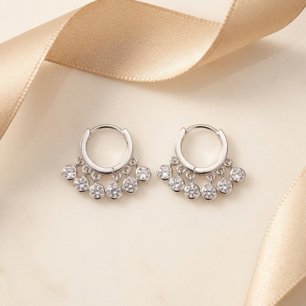 Elevate your style with our delicate second piercing hanging earrings"
