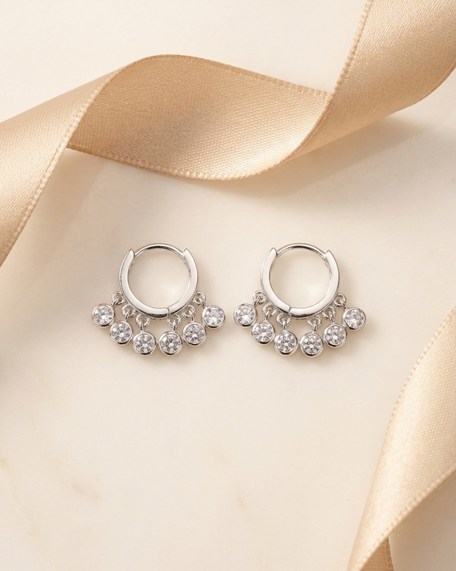 Elevate your style with our delicate second piercing hanging earrings"