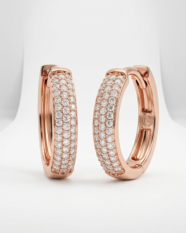 Ziva Hoops Silver Jewellery
